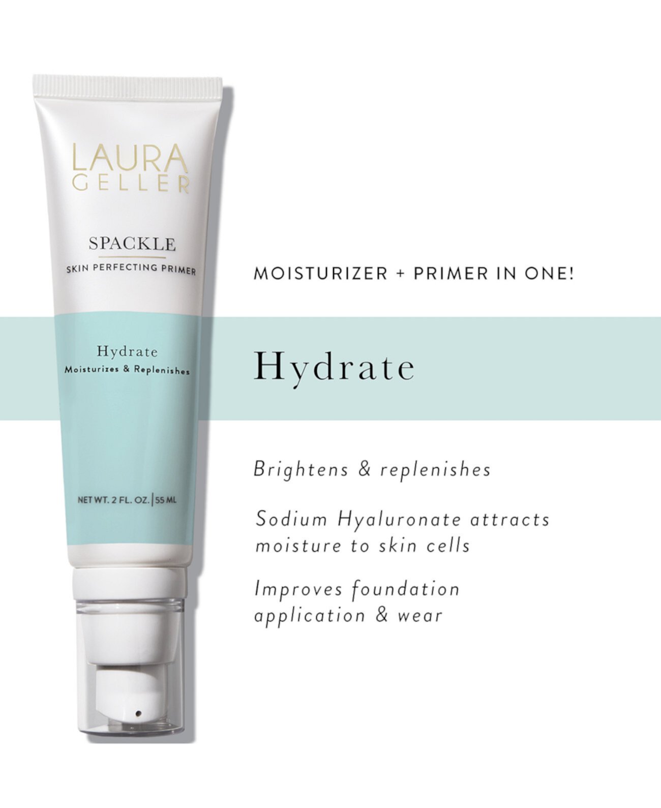 Праймер Spackle Skin Perfecting Primer - Hydrate, 2 унции. Laura Geller Beauty