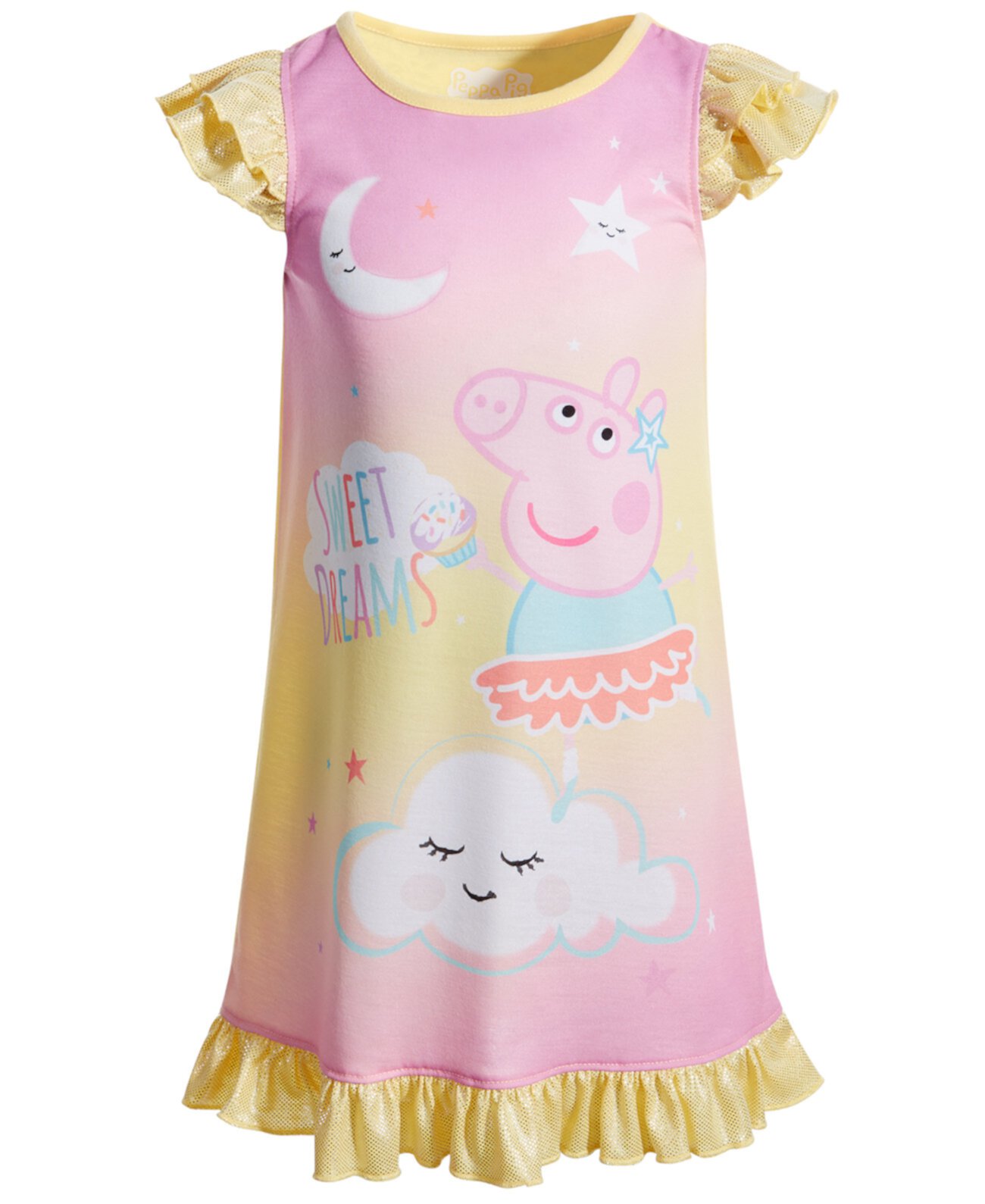 Мерцающая ночная рубашка для маленьких девочек Peppa Pig