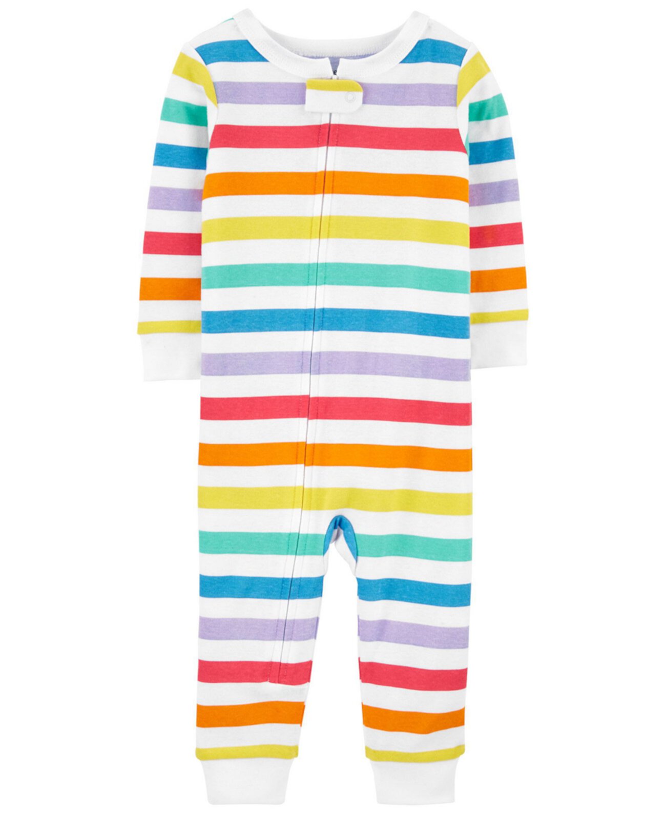 Облегающая хлопковая пижама без стопы Rainbow для мальчиков и девочек для малышей Carter's