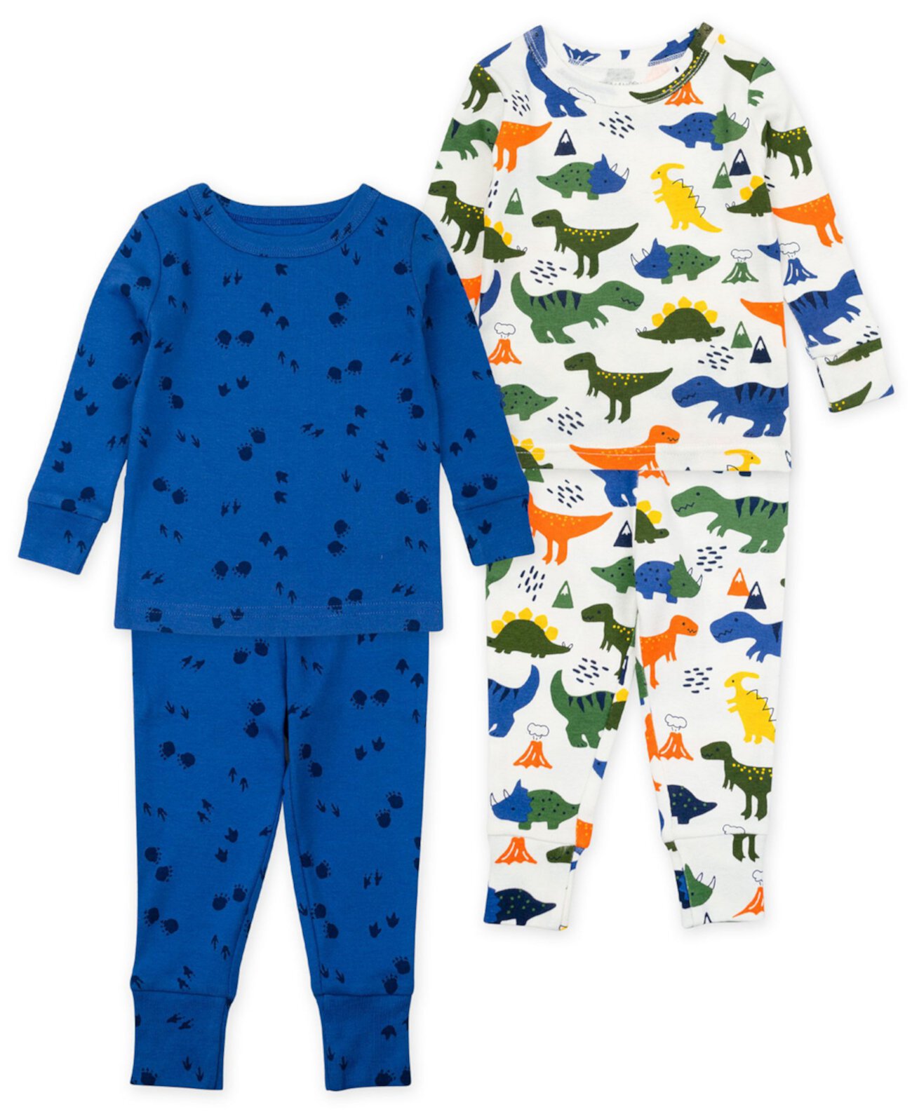 Пижамный комплект с динозавром для маленьких мальчиков, 4 предмета Mac & Moon