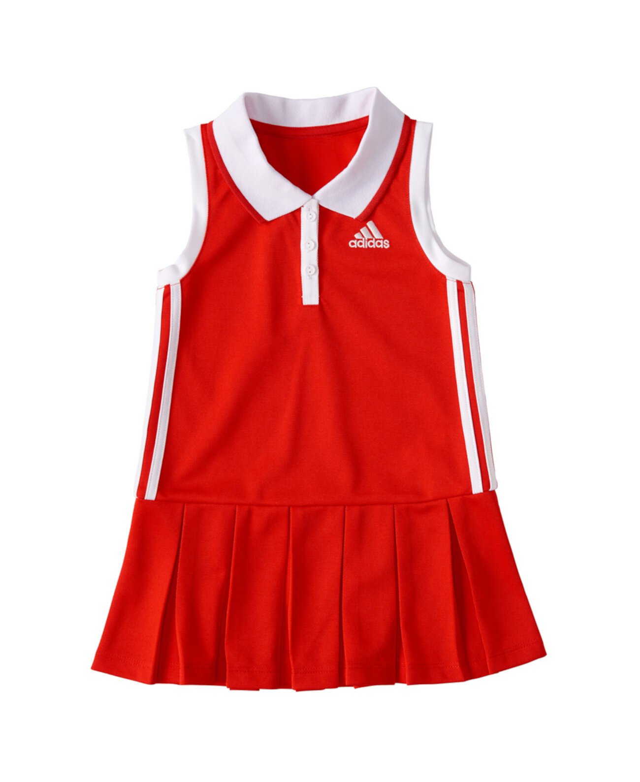 Платье-поло без рукавов для маленьких девочек Adidas