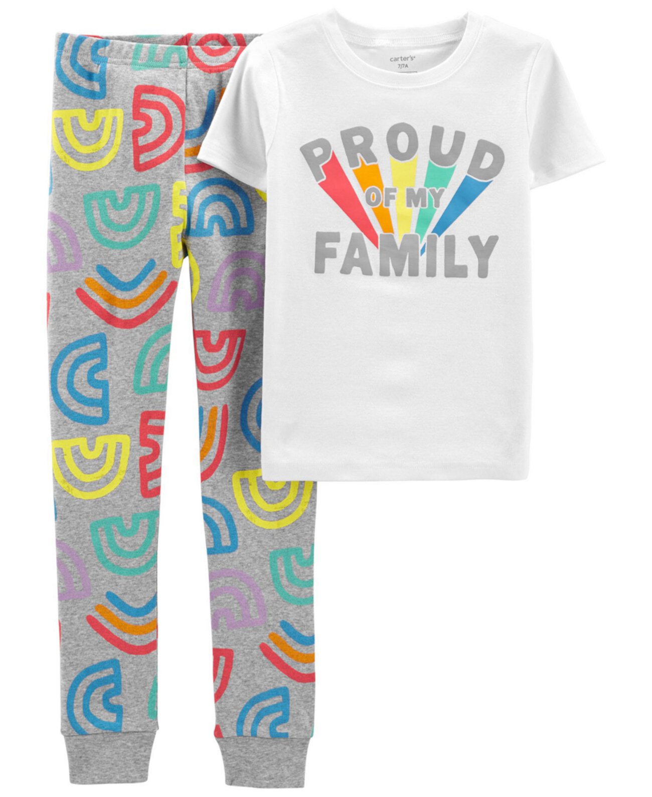 Пижама Pride Snug Fit для мальчиков и девочек, комплект из 2 предметов Carter's