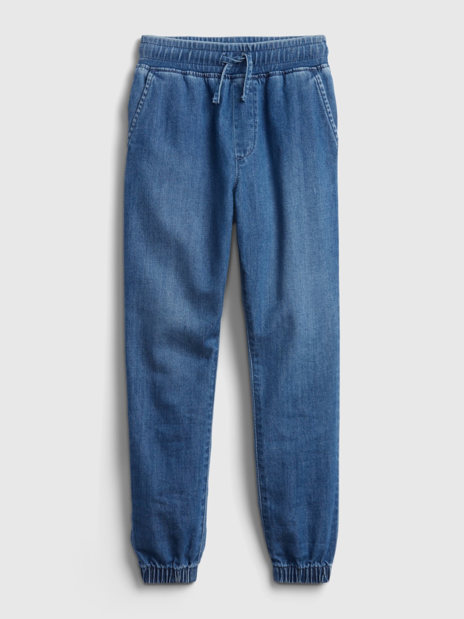 Детские джинсовые брюки-джоггеры без застежки с умывальником Gap