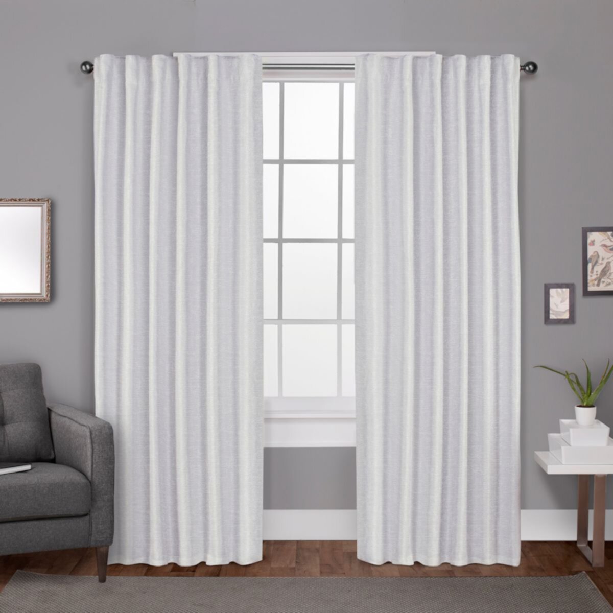 Exclusive Home 2-pack Zeus Solid Textured Woven Blackout Window Curtains Exclusive Home