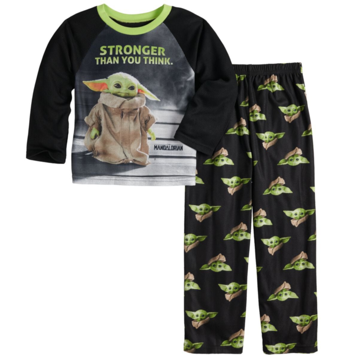 Boys 6-12 The Mandalorian The Child aka Baby Yoda 2-Piece Shirt & Pants Pajama Set Star Wars
