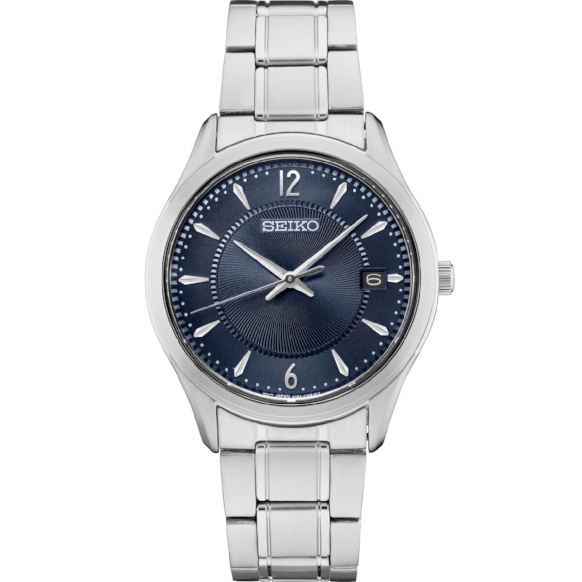 Мужские часы Seiko Essential с синим циферблатом из нержавеющей стали - SUR419 Seiko