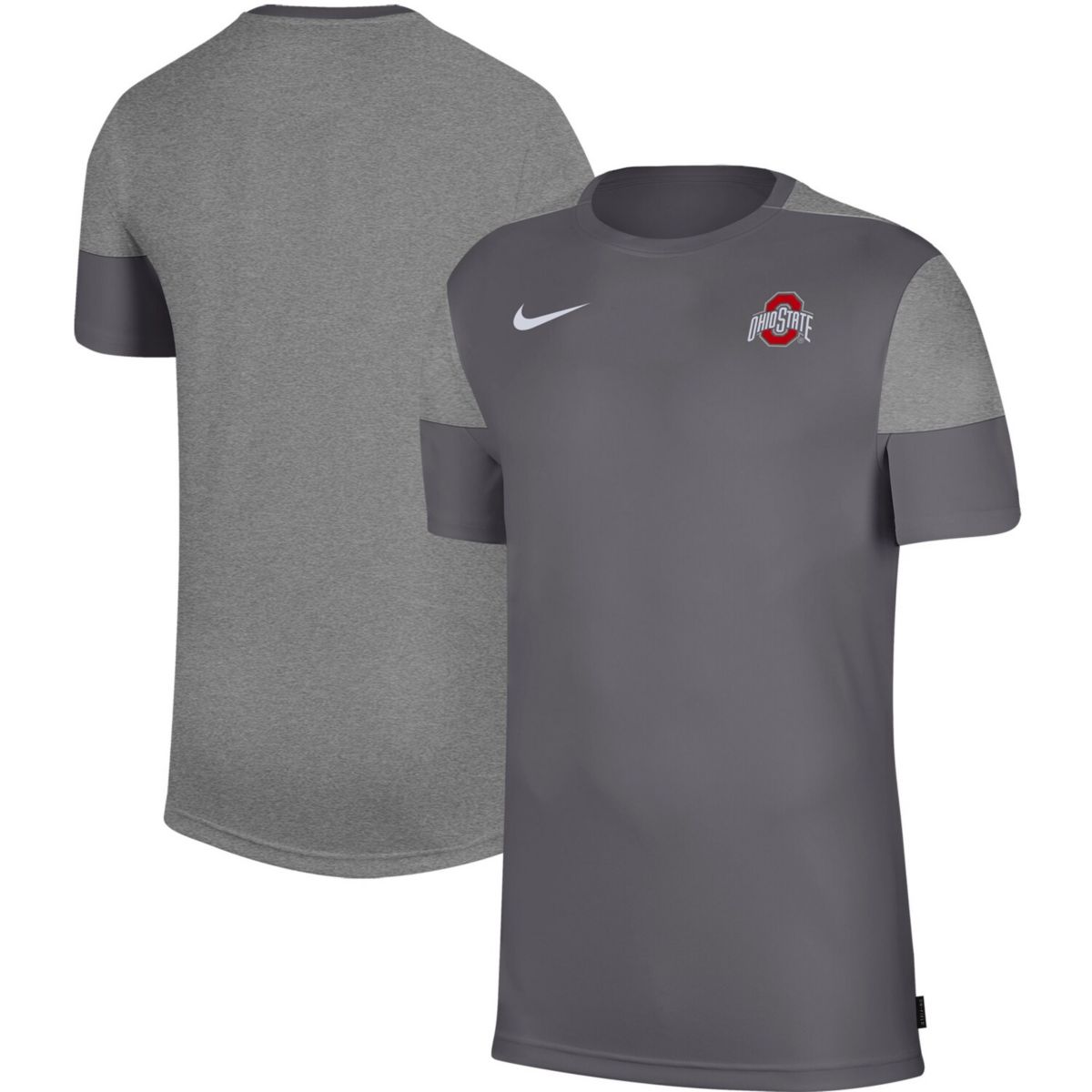 Men's Nike Gray Ohio State Buckeyes Coaches Performance T-Shirt Nike