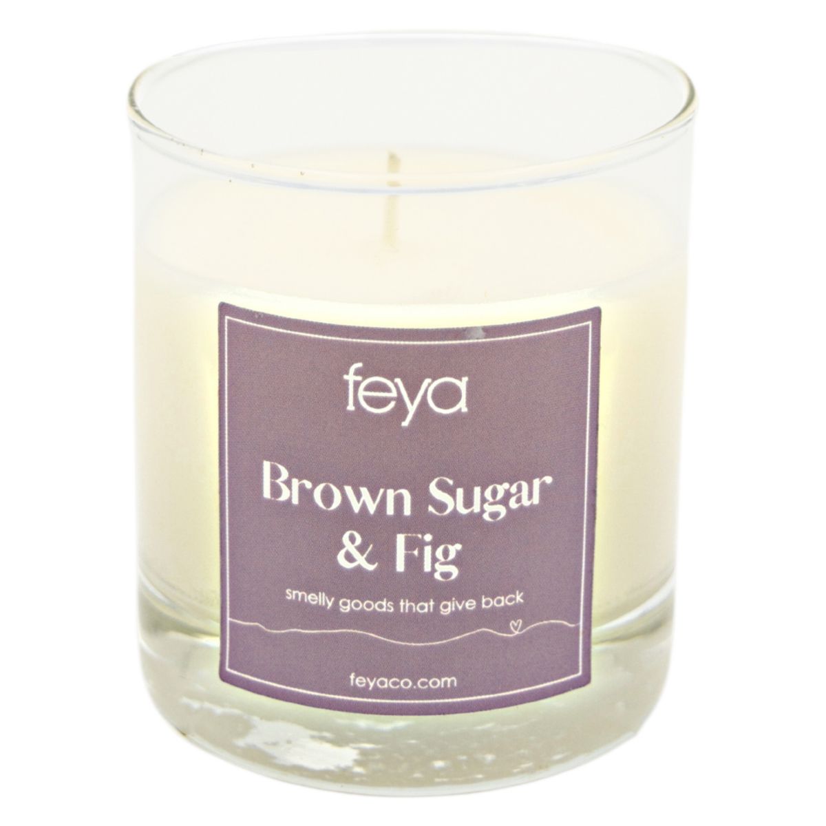 Feya Candle Co. Коричневый сахар и инжир, 6,5 унций. Соевая свеча Feya Candle