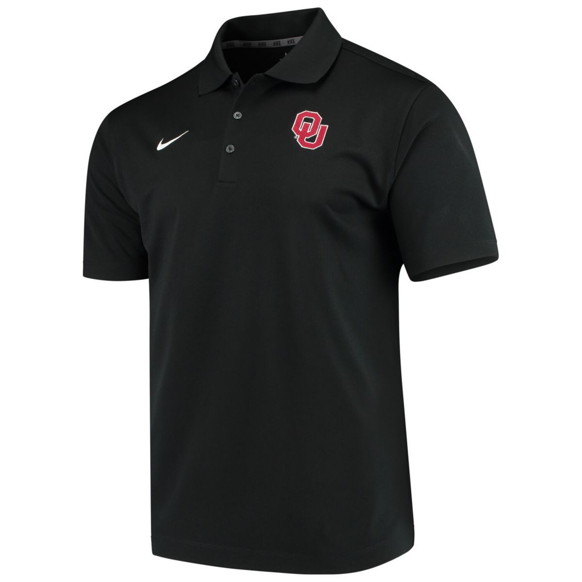 Черная мужская футболка-поло Nike Oklahoma Sooners Collegiate Varsity Performance Nike
