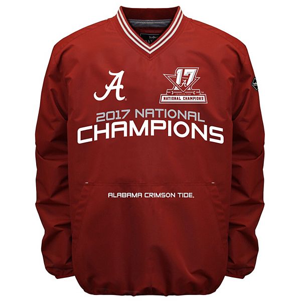 Мужская Повседневная куртка Franchise Club Alabama Crimson Tide 17-Time National Champions Windshell Top Franchise Club