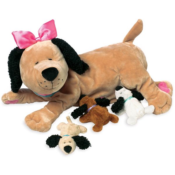 Мягкая игрушка для заботы Nursing Pets Nana с магнитными щенками, 3-4 года Manhattan Toy