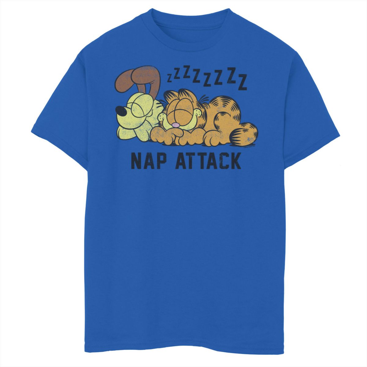 Футболка с рисунком Garfield Nap Attack для мальчиков 8-20 Licensed Character