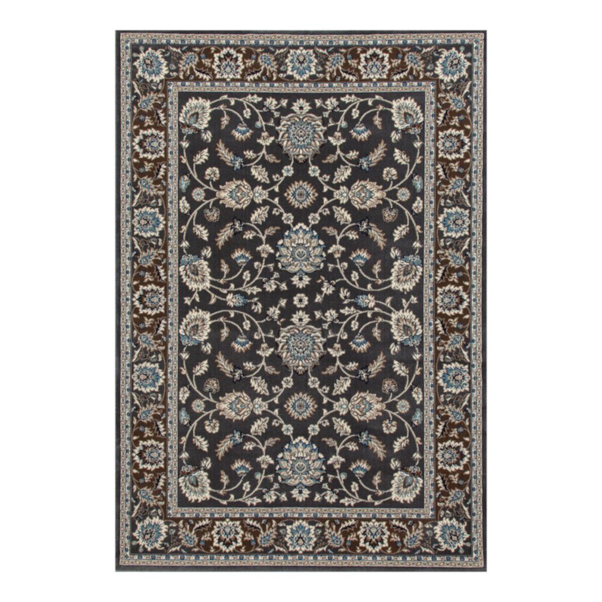 Ковёр с изысканным якобеанским узором, ворс 1,25 см, устойчив к пятнам Art Carpet