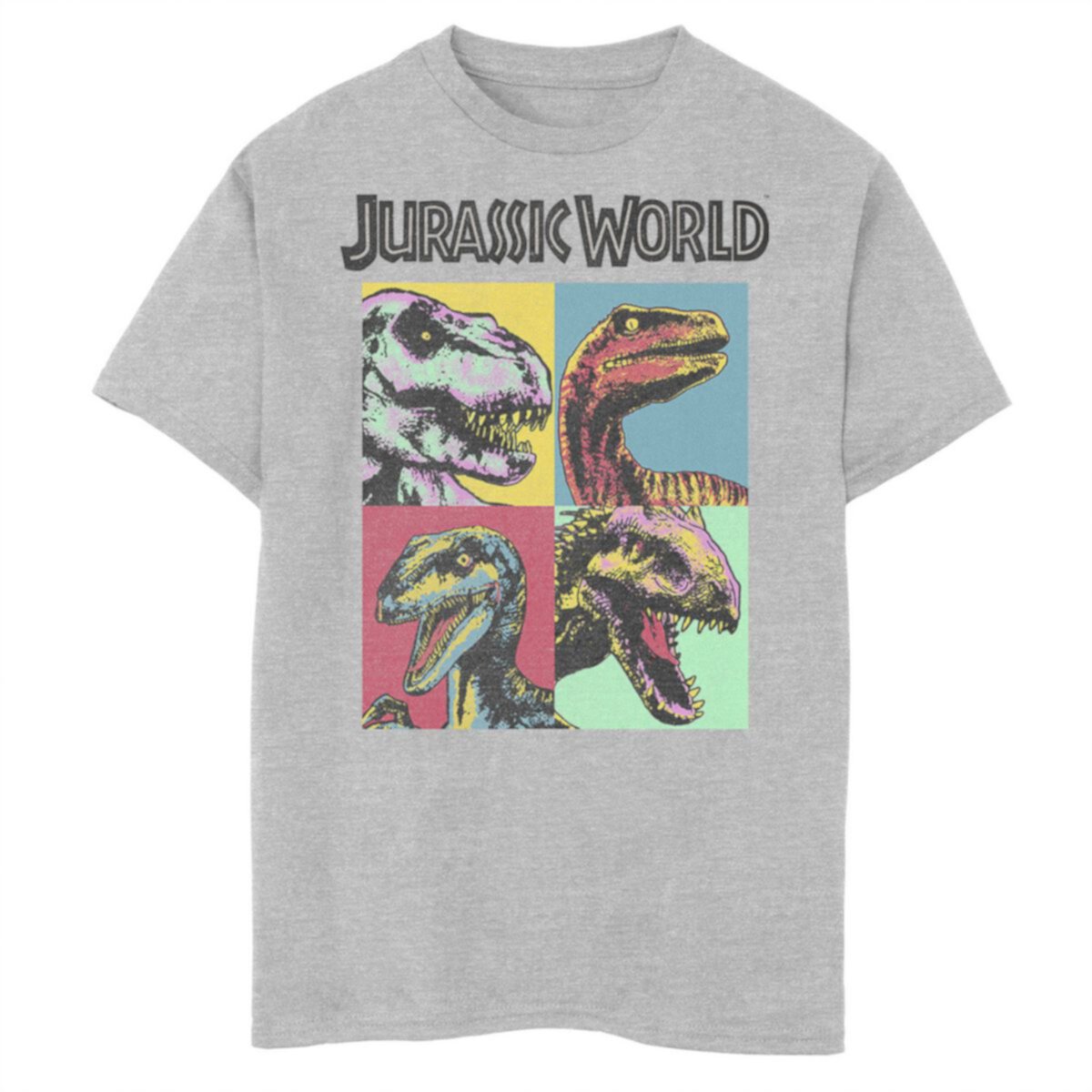 Футболка в стиле поп-арт с рисунком динозавра в стиле поп-арт для мальчиков 8-20 Jurassic World: Fallen Kingdom Jurassic World