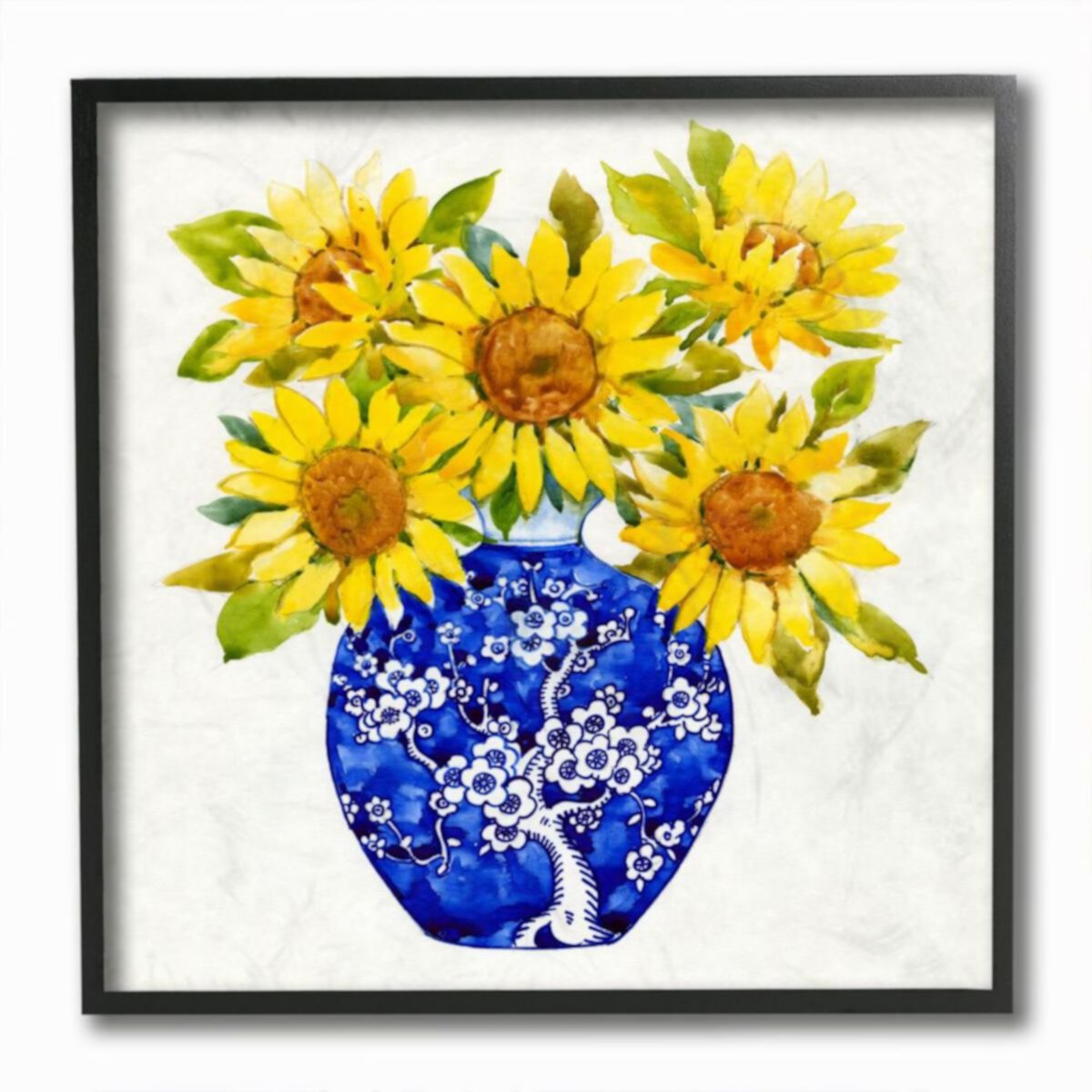 Yellow blue vase