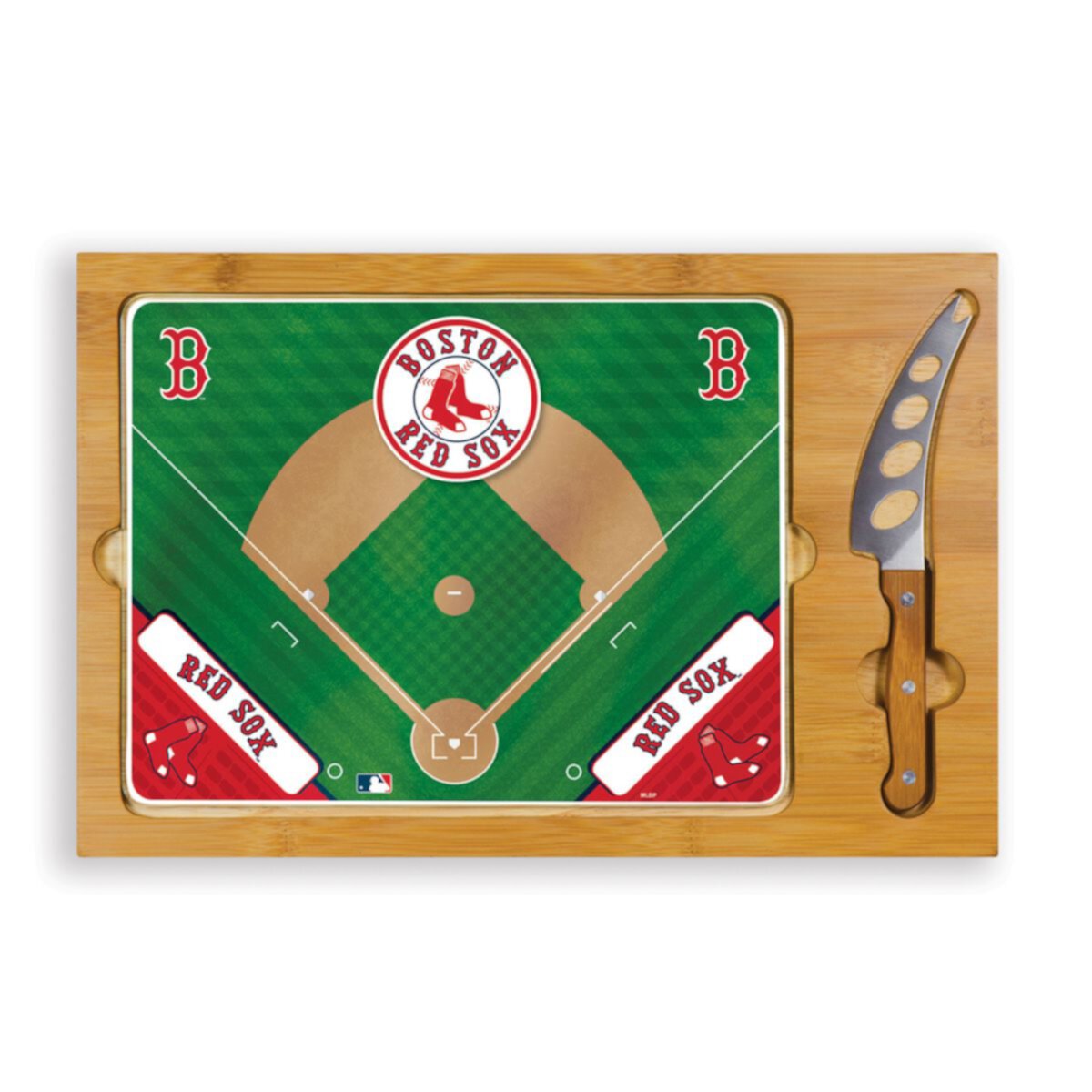Подарочный набор прямоугольной разделочной доски Picnic Time Boston Red Sox Icon Picnic Time