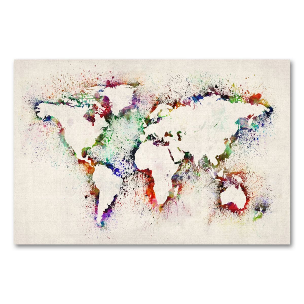 Карта мира арт