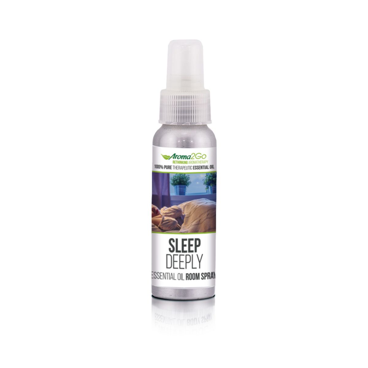 Aroma2Go Sleep Deeply - Чистое эфирное масло на растительной основе 4 унции. Спрей для помещений Aroma2Go
