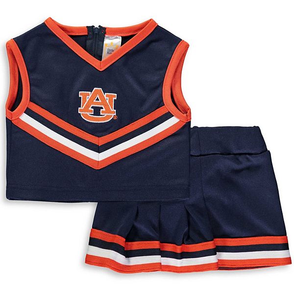 Детский чирлидерский комплект из двух частей Navy Auburn Tigers, размер 3T Unbranded