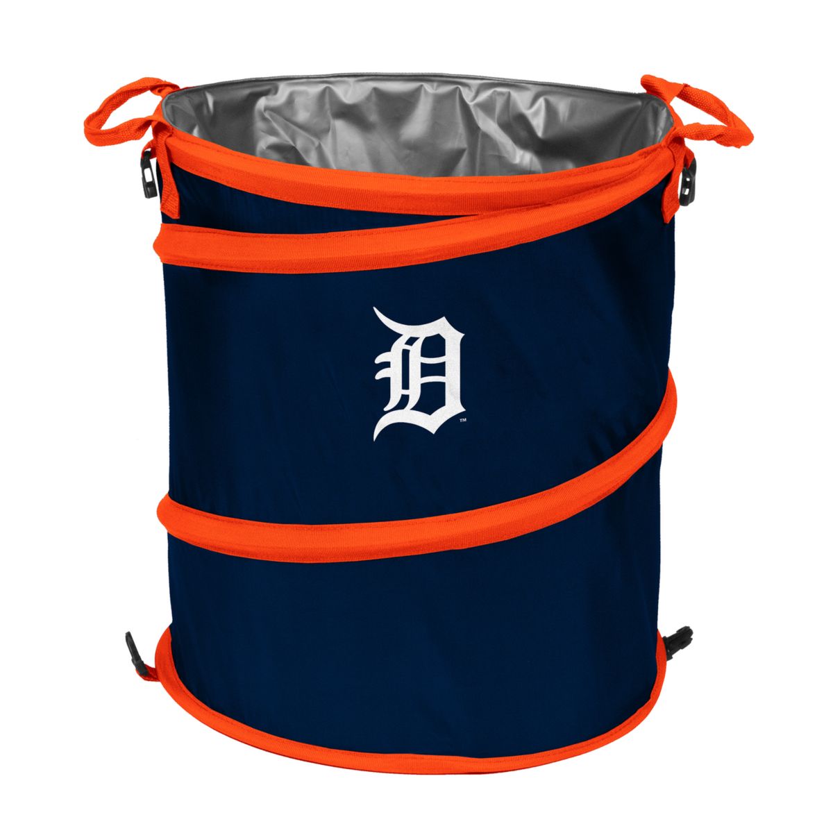 Логотип брендов Detroit Tigers Складной холодильник для мусора 3 в 1 MLB