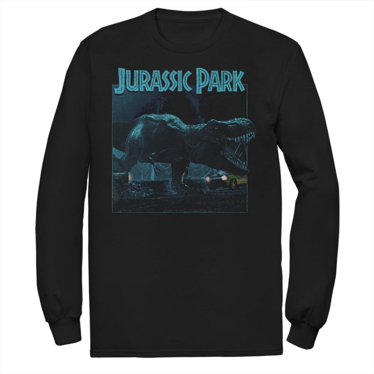 Мужская футболка Jurassic Park T Rex Roar Dark Photo Jurassic Park