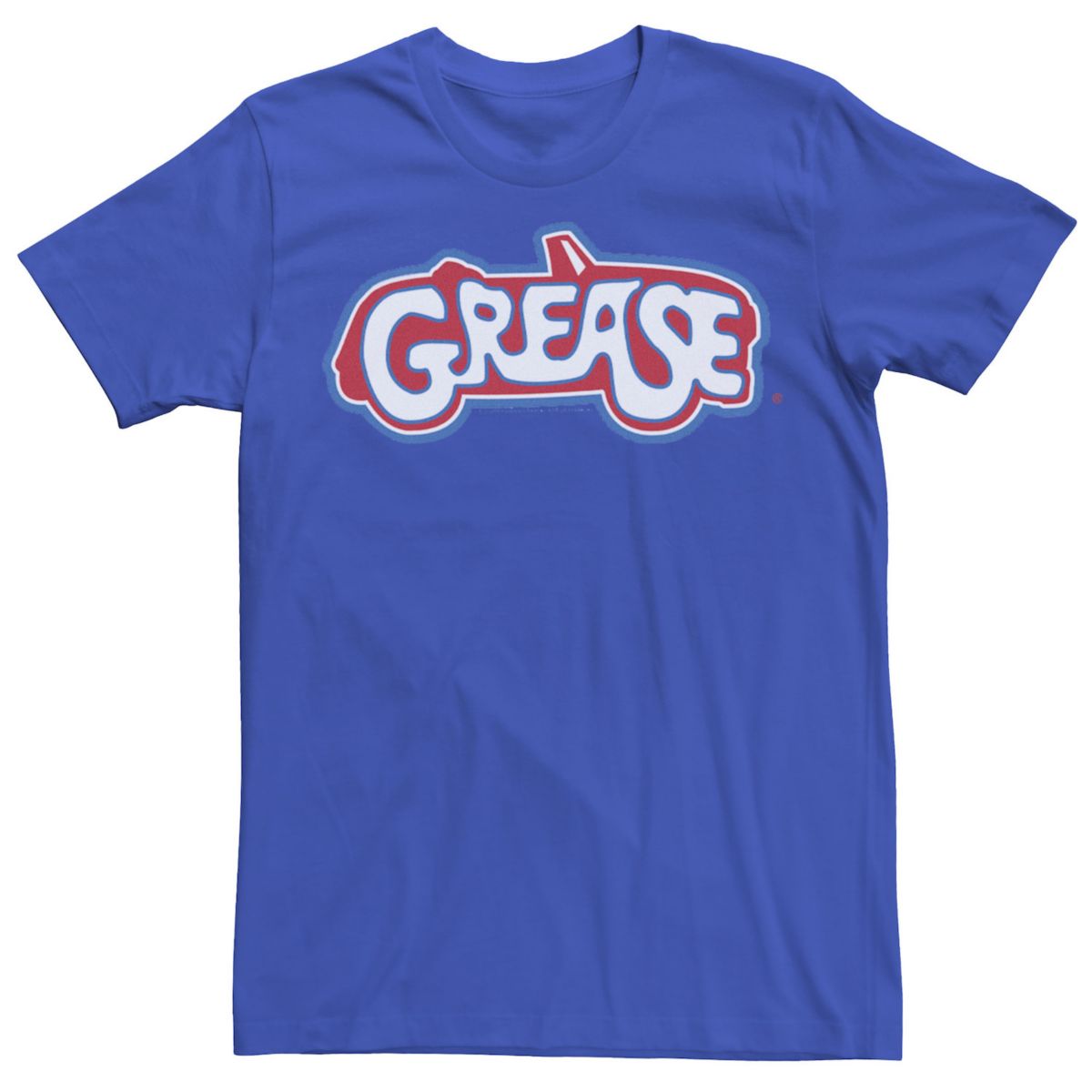 Мужская футболка с надписью Grease Car Silhouette и надписью Licensed Character