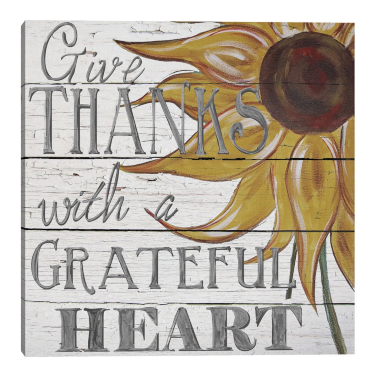 Картина на холсте Fine Art Grateful Heart Wall Art Fine Art Canvas