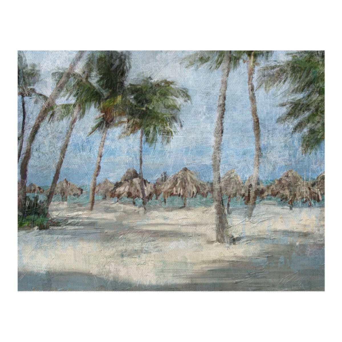 Fine Art Canvas 'Beach Walk' Canvas Wall Art Fine Art Canvas