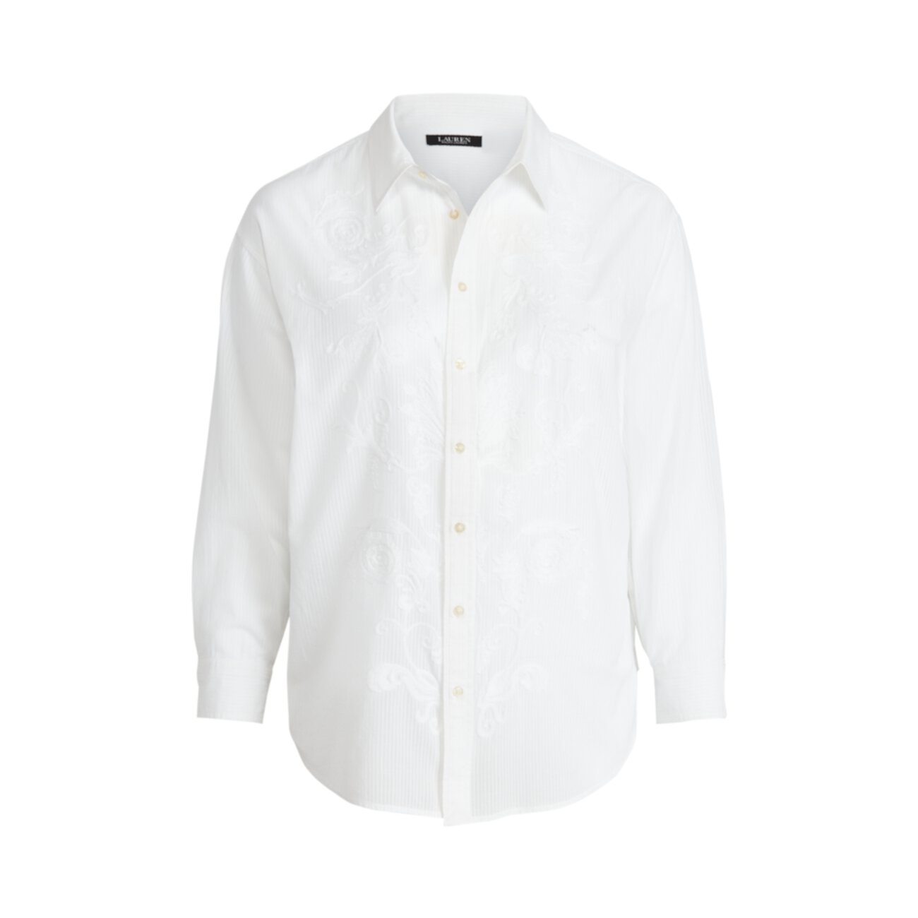 Рубашка добби из хлопка в полоску Shadow Ralph Lauren