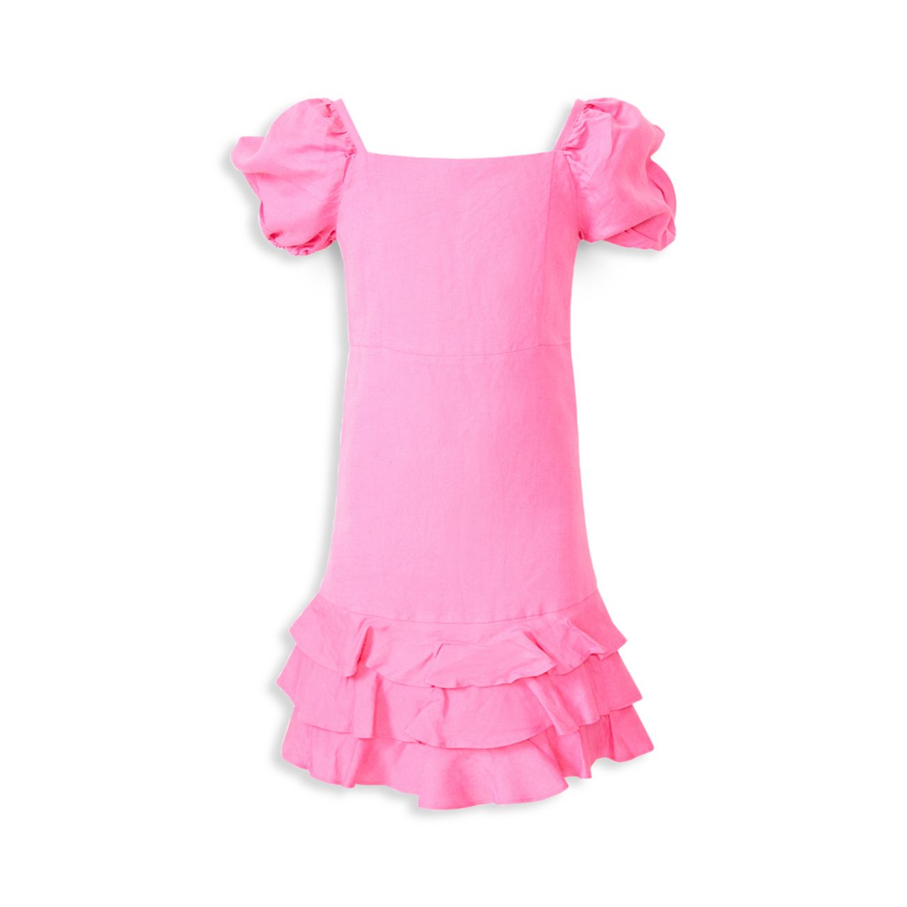 Маленькая девочка & amp; Льняное платье для девочек Simona Bardot Junior