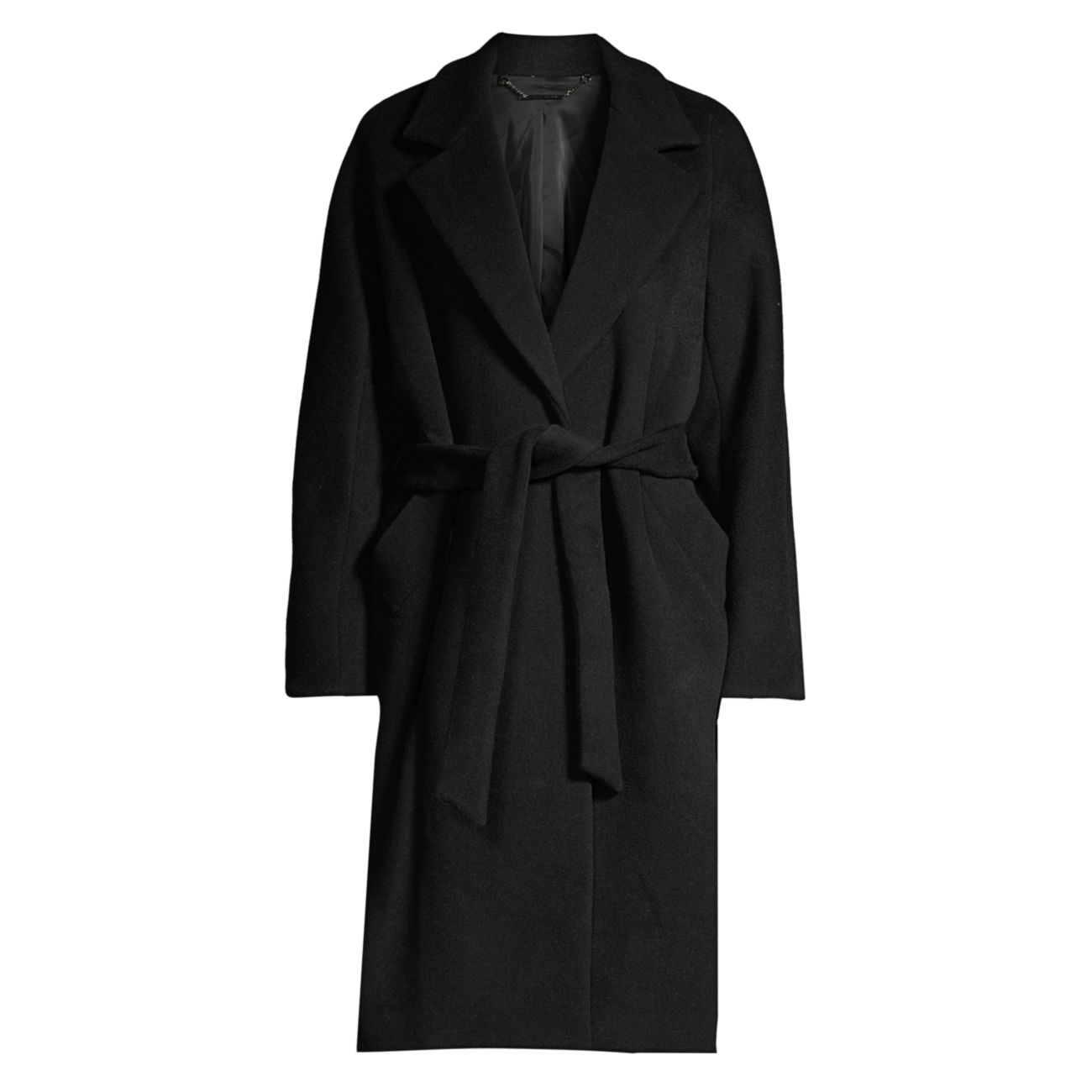 Двустороннее пальто из смесовой шерсти с запахом Calissi Elie Tahari