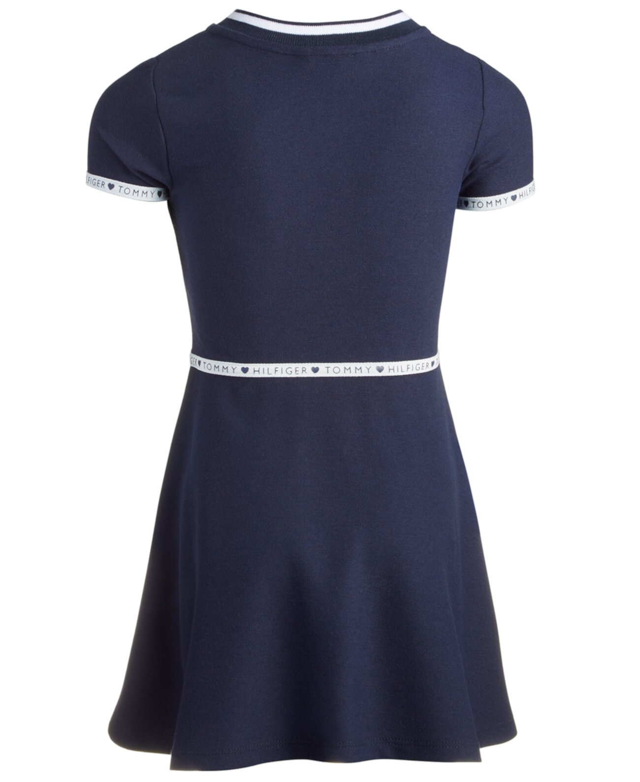 Платье для девочек Tommy Hilfiger с короткими рукавами и застежкой-молнией Tommy Hilfiger