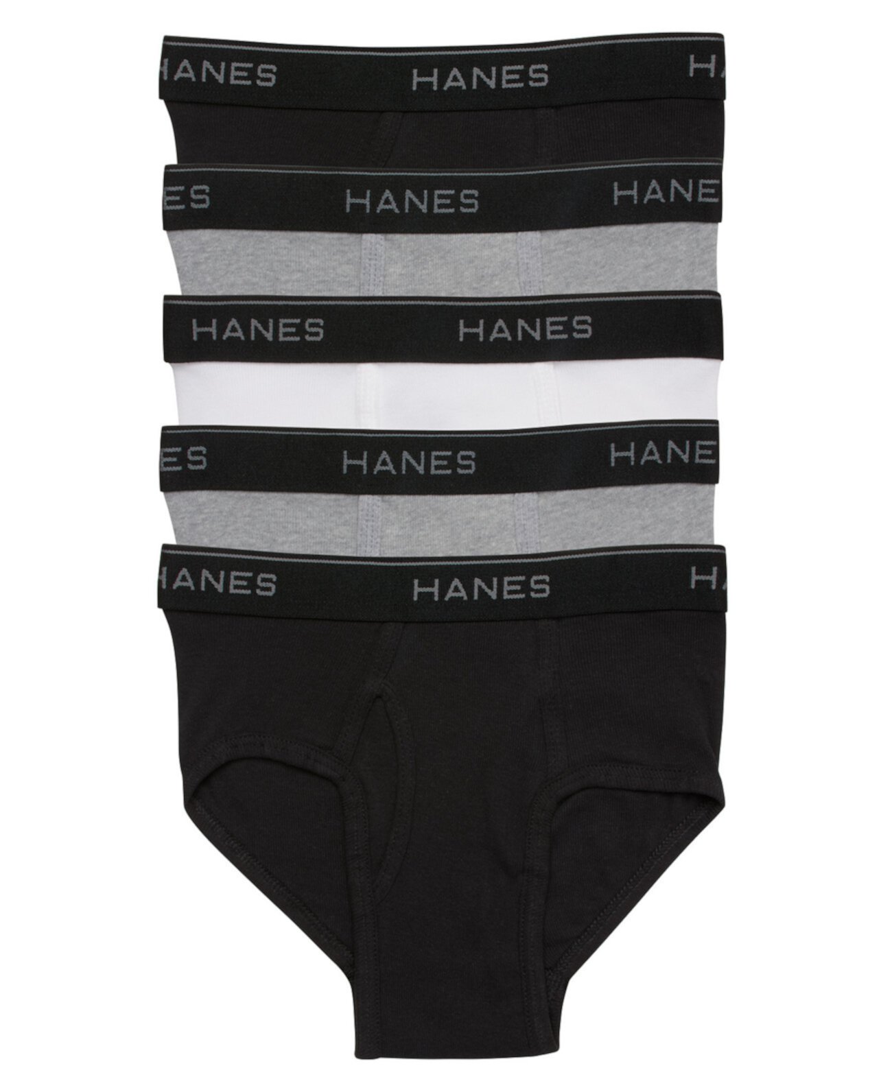 Мальчиковые трусы Hanes из смеси хлопка, упаковка из 5 штук с комфортным поясом Hanes