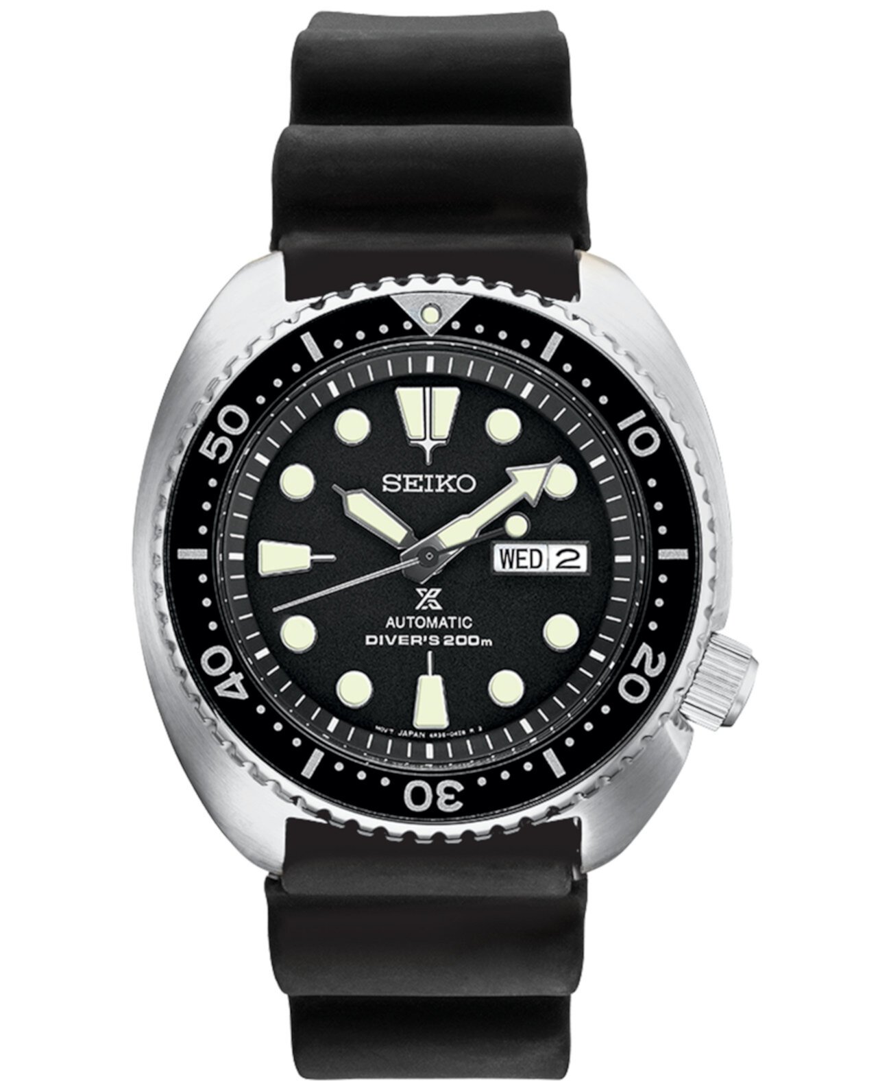 Мужские автоматические часы Prospex Diver с черным силиконовым ремешком 45 мм SEI