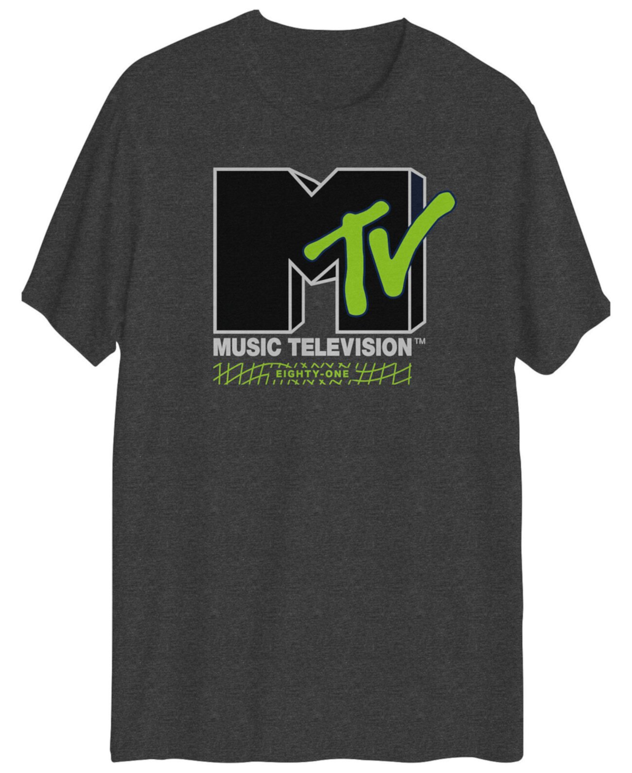 Мужская футболка с короткими рукавами и графическим логотипом MTV Hybrid
