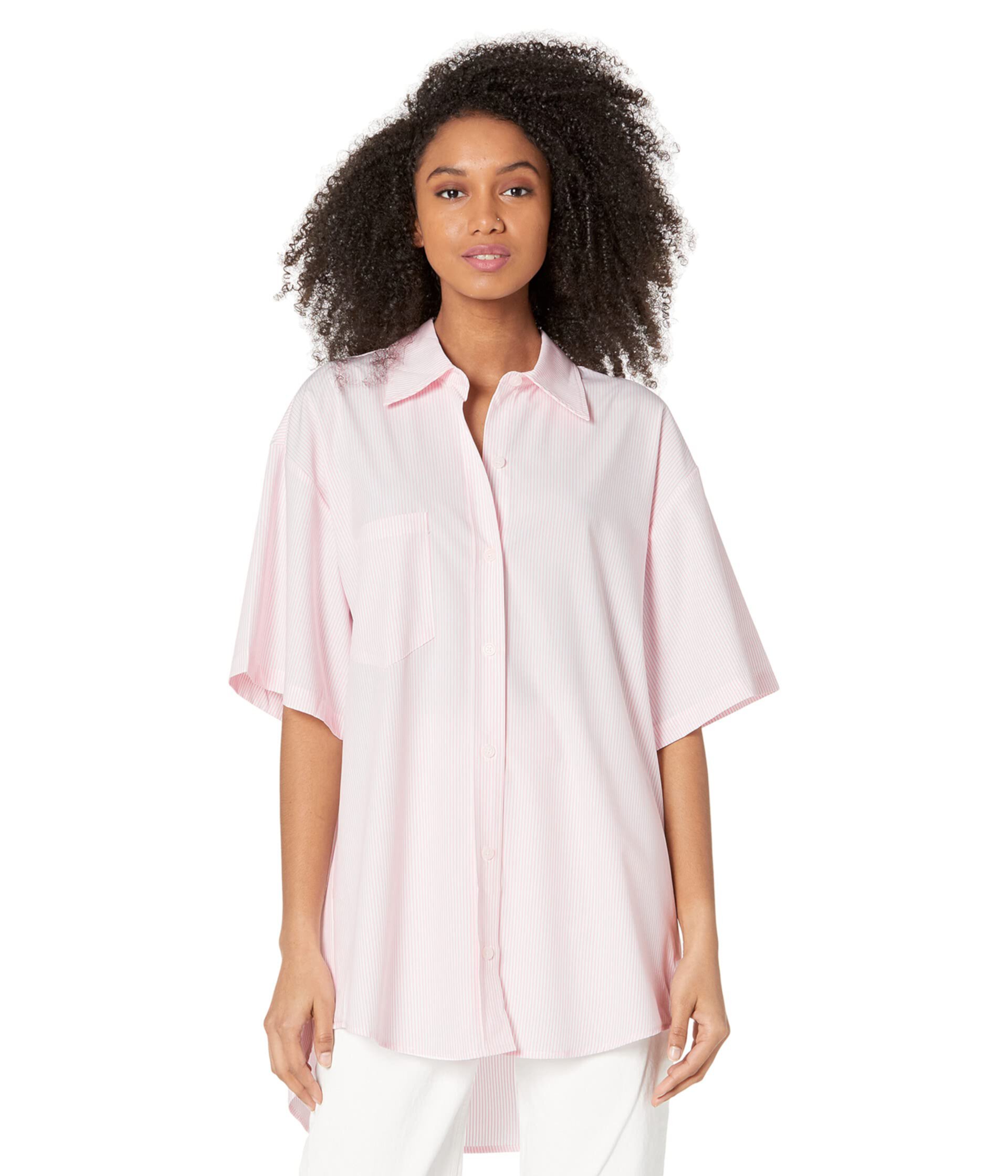 Plana Boxy Button-Up Shirt Wayf