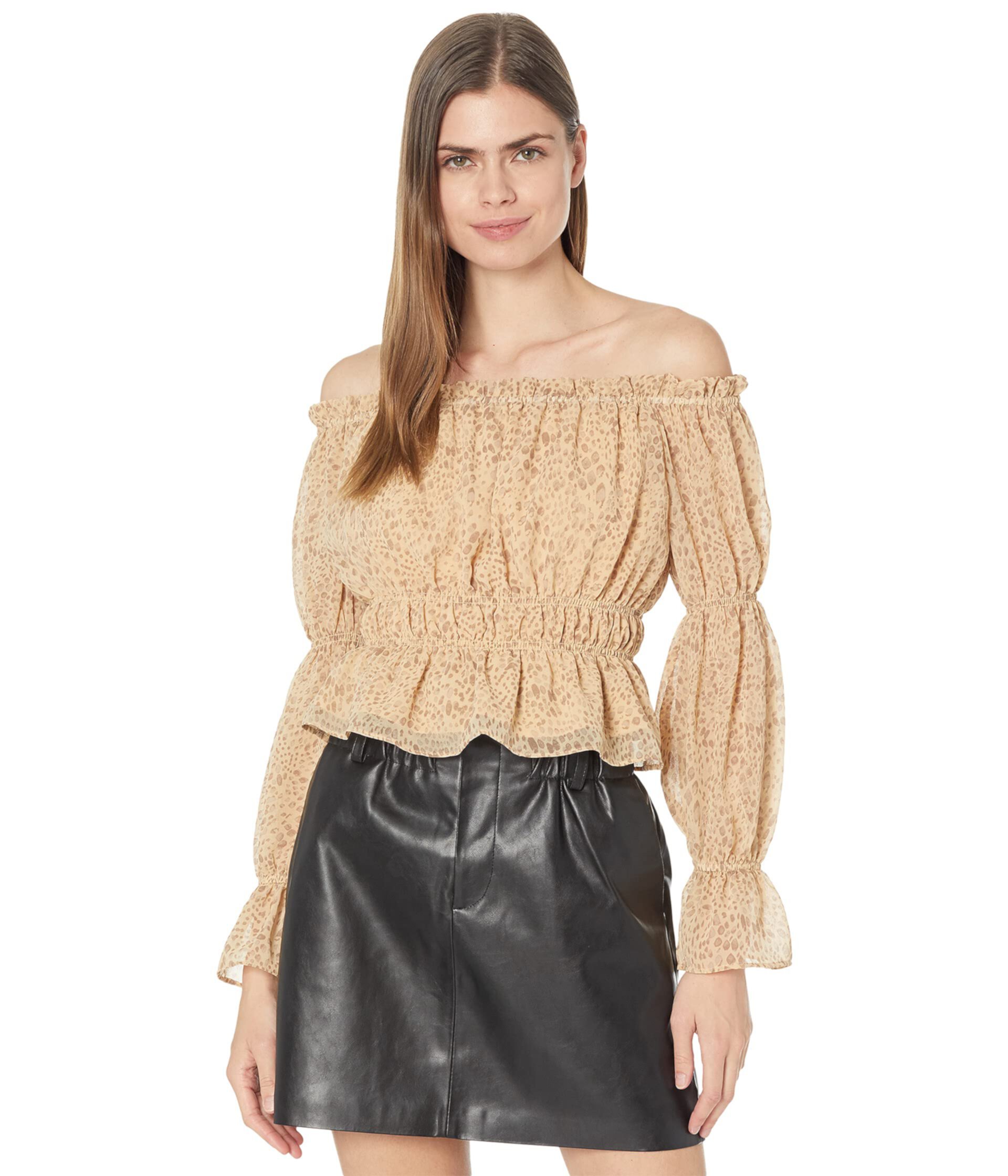 Portola Off Shoulder Long Sleeve Top Wayf