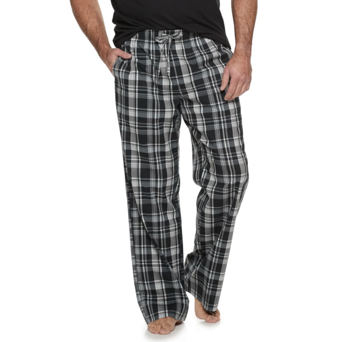 Big & Tall Croft & Barrow® Plaid Stretch Woven Pajama Pants Croft & Barrow