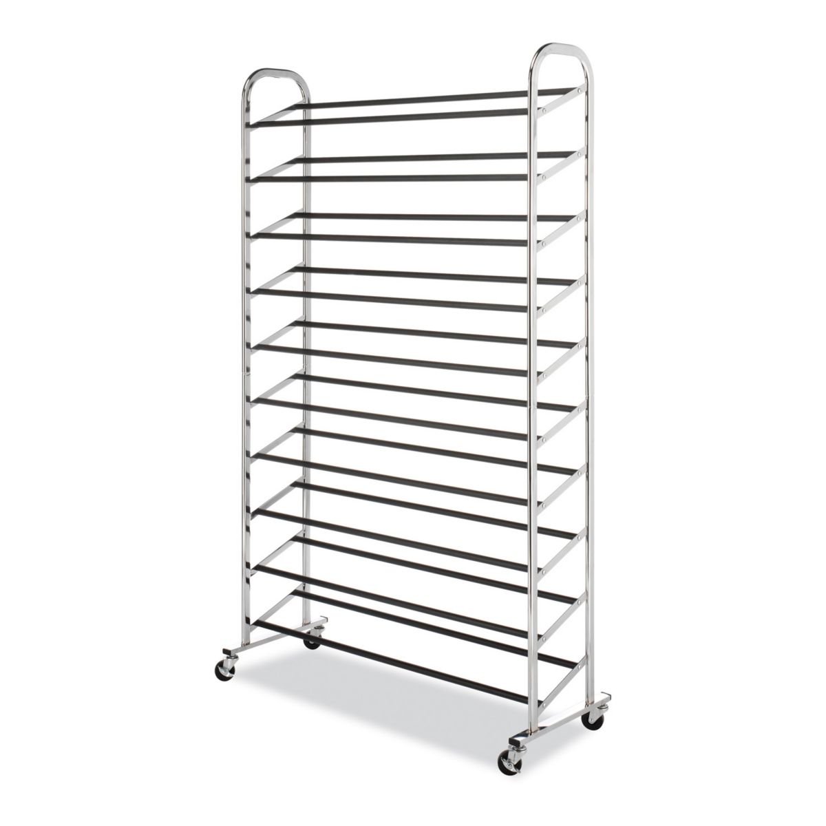 Whitmor 10-Tier Rolling Shoe Rack Whitmor