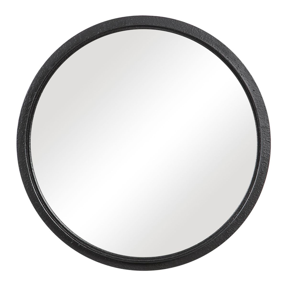 Black Textured Surface Wall Mirror Unbranded