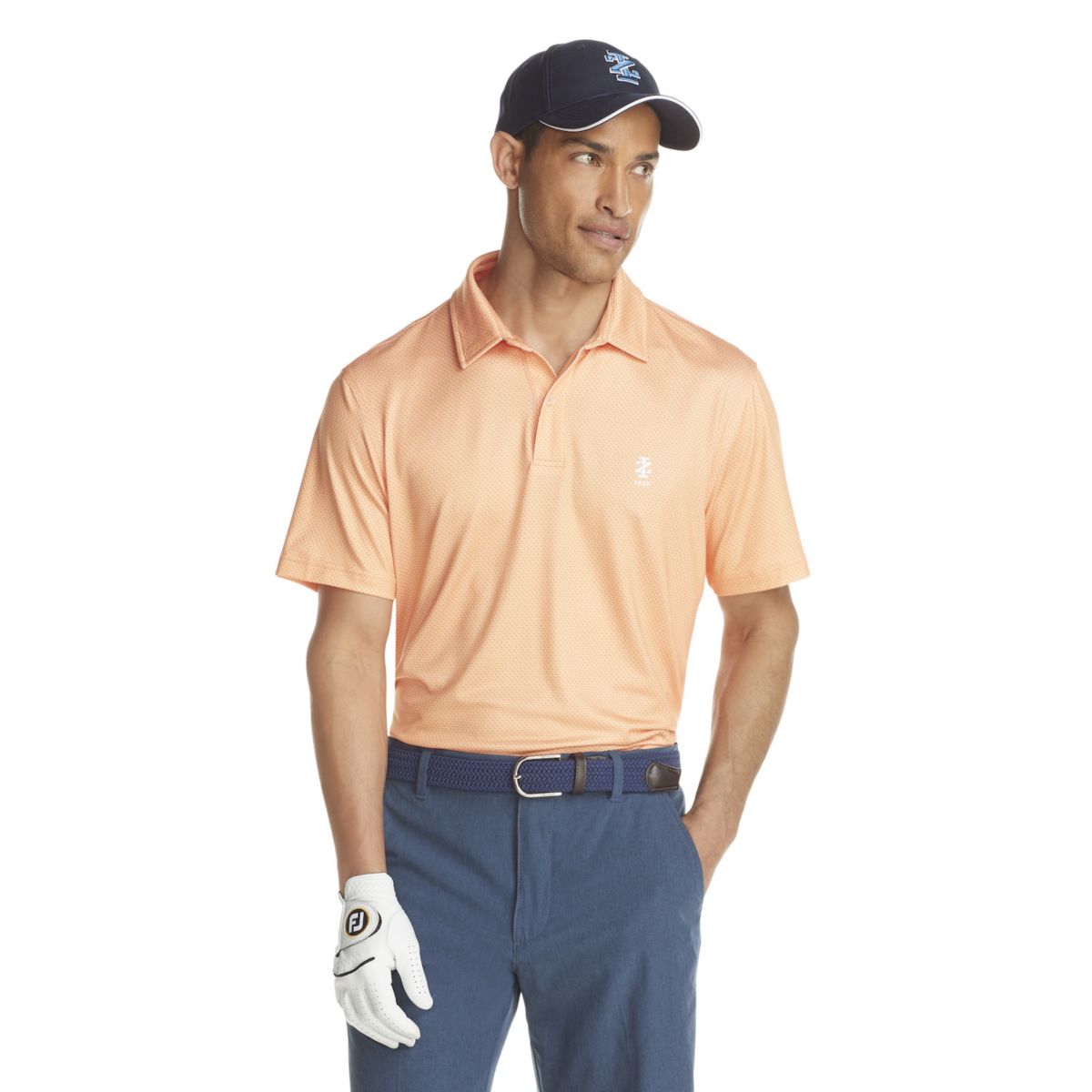 Мужская футболка-поло для гольфа классического кроя с узором IZOD IZOD