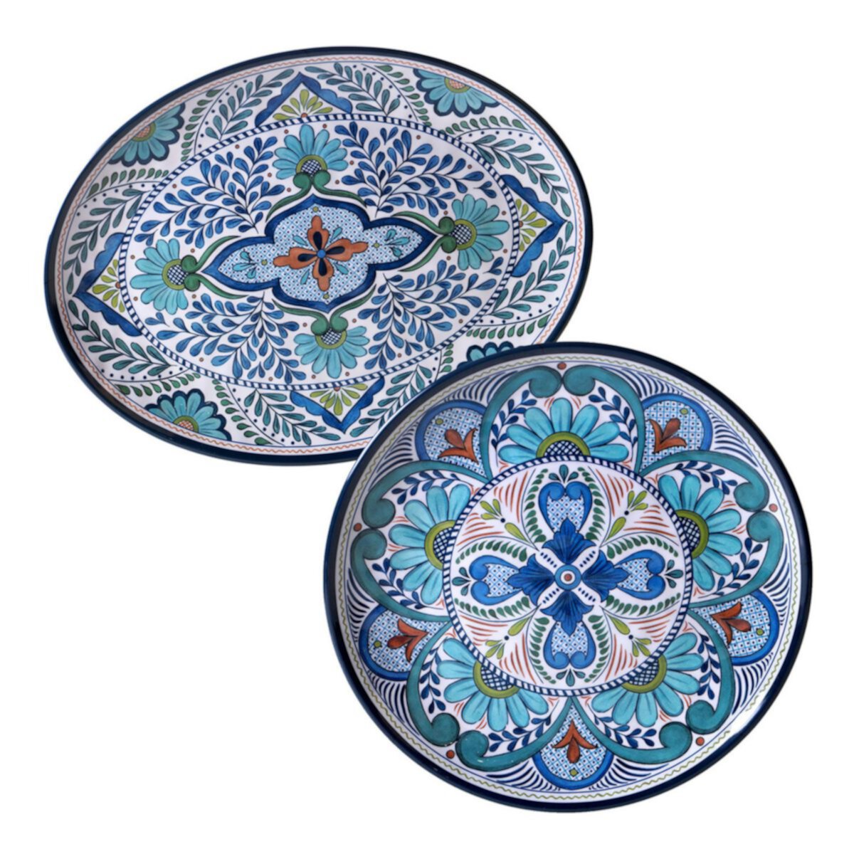 Сертифицированный International Talavera 2-шт. Набор тарелок Certified International