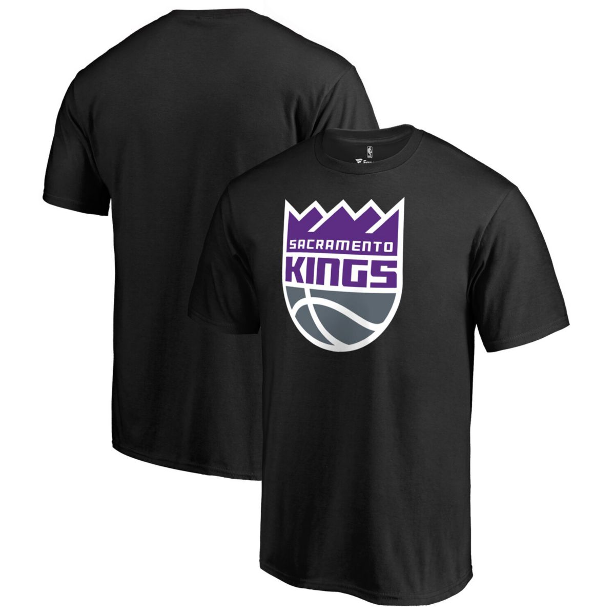 Men's Black Sacramento Kings Primary Logo T-Shirt Fanatics