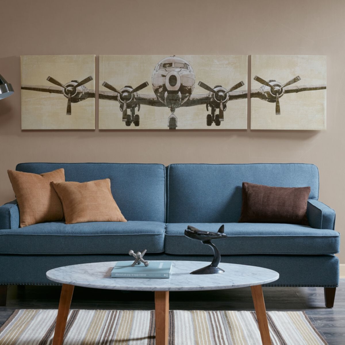 Интеллектуальный дизайн Flight Time Canvas Wall Art Набор из 3 предметов Intelligent Design