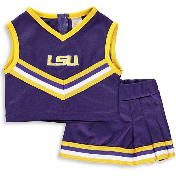 Набор из двух предметов для девочек для малышей Purple LSU Tigers Cheer Set Unbranded