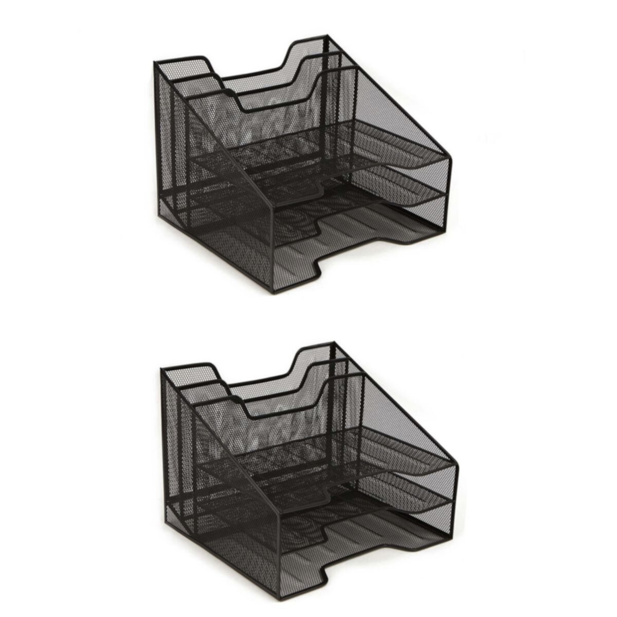 Mind Reader 2-pack Three-Tiered Desk Organizer Tray Mind Reader