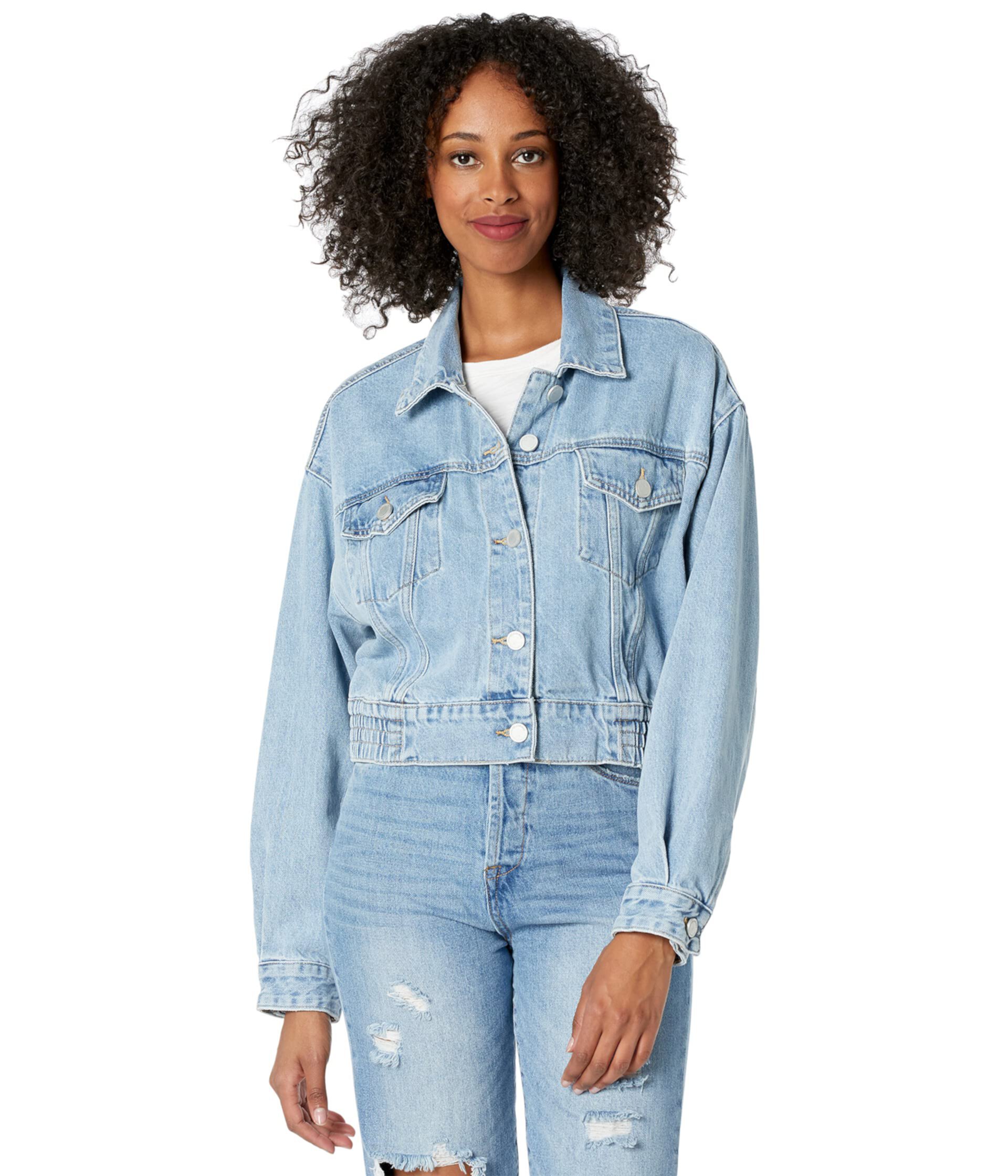 Denim Jacket with Dropped Shoulder Blank NYC