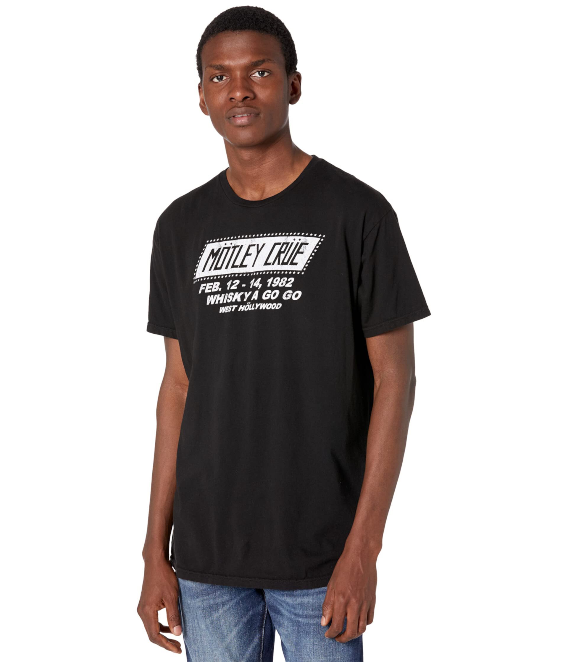 Винтажная хлопковая футболка Motley Crue The Original Retro Brand
