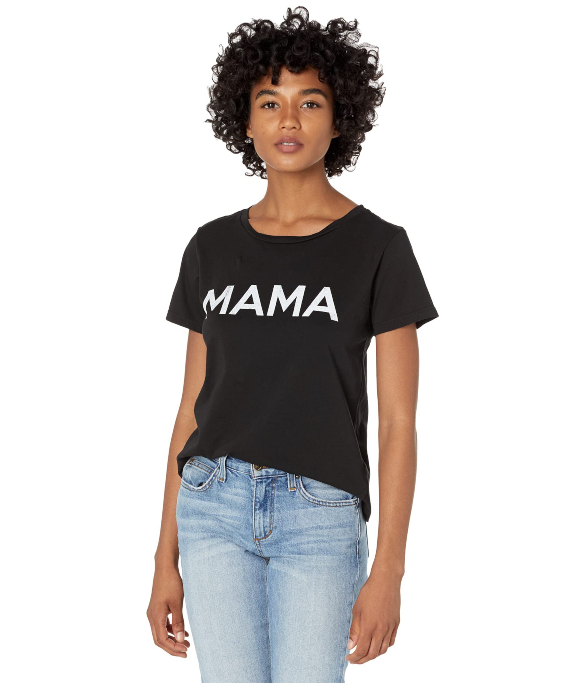 Винтажная хлопковая идеальная футболка с короткими рукавами Mama The Original Retro Brand