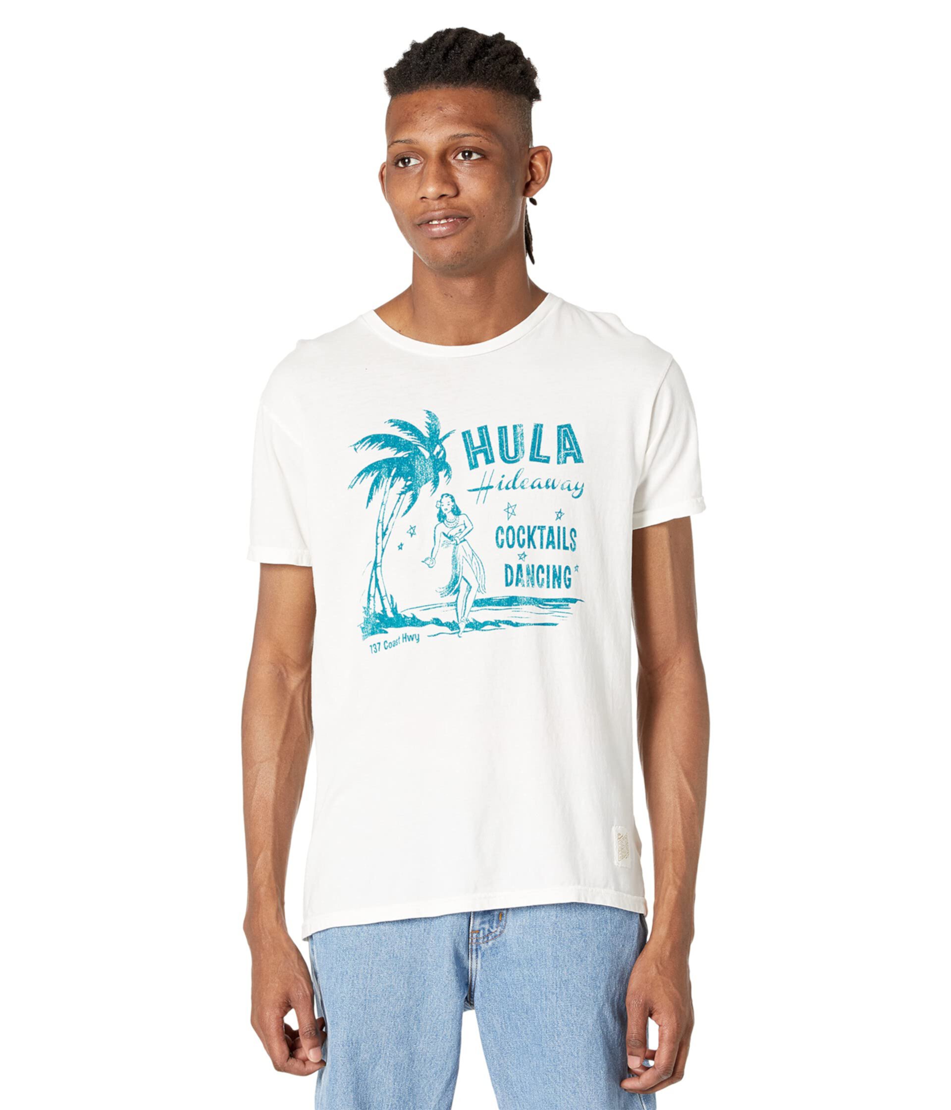 Винтажная футболка с короткими рукавами из хлопка Hula The Original Retro Brand